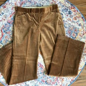 Express Gold Pin Stripe Velvet Pant.